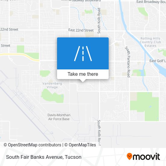 Mapa de South Fair Banks Avenue