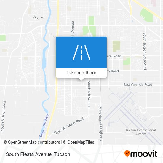 South Fiesta Avenue map