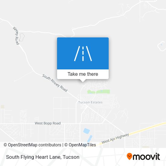 South Flying Heart Lane map