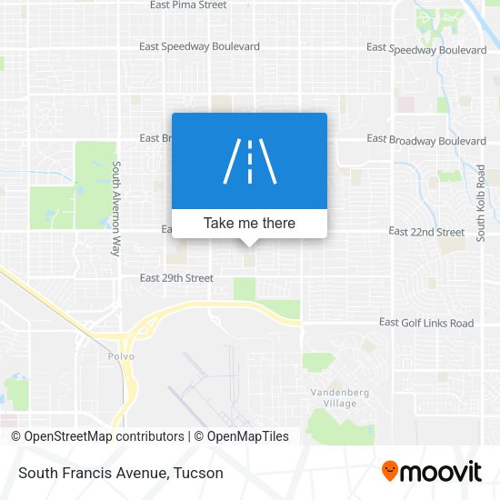 South Francis Avenue map