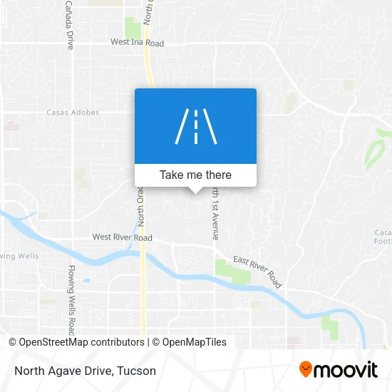 North Agave Drive map