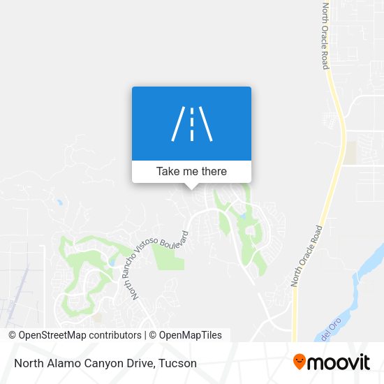 North Alamo Canyon Drive map