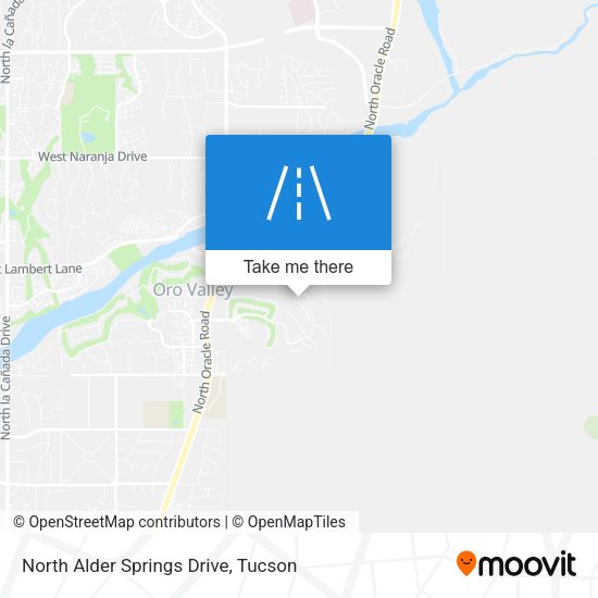 North Alder Springs Drive map