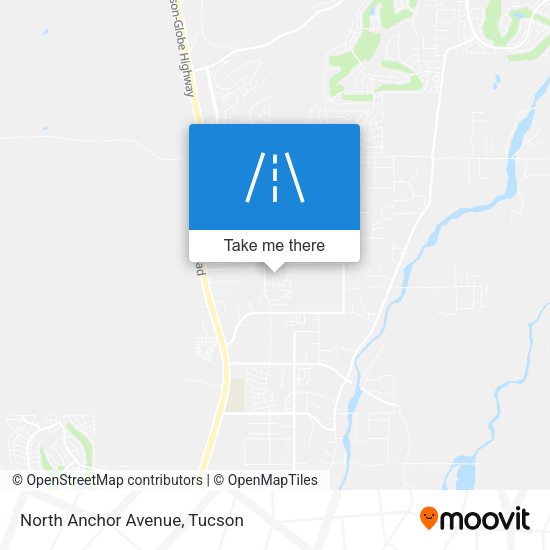 North Anchor Avenue map