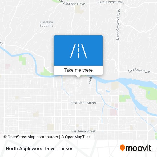 North Applewood Drive map