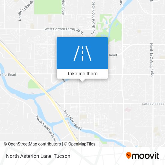 North Asterion Lane map