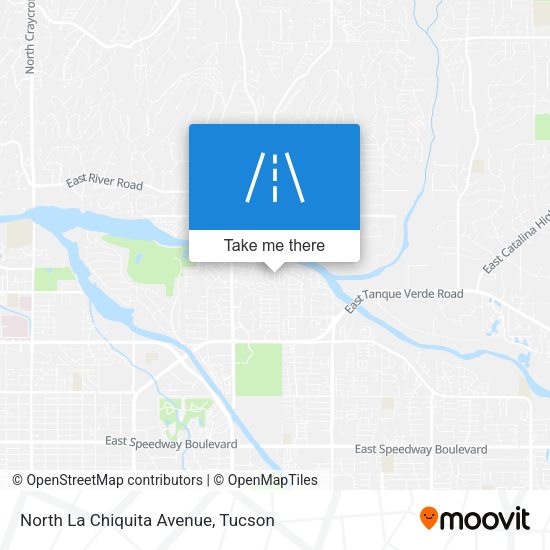 North La Chiquita Avenue map
