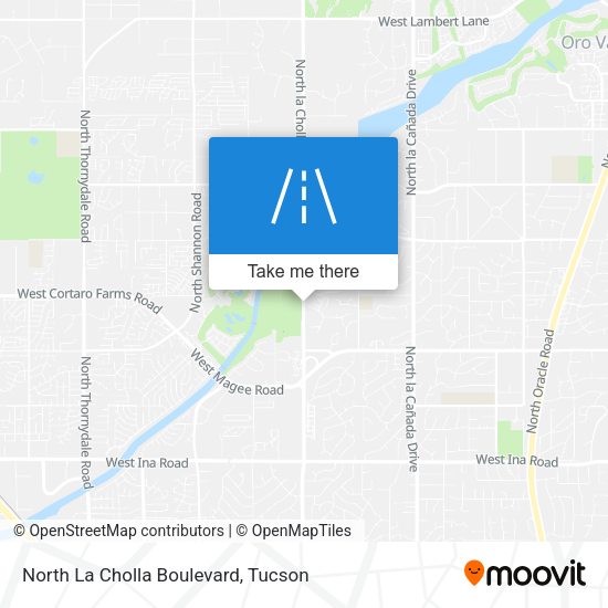 Mapa de North La Cholla Boulevard