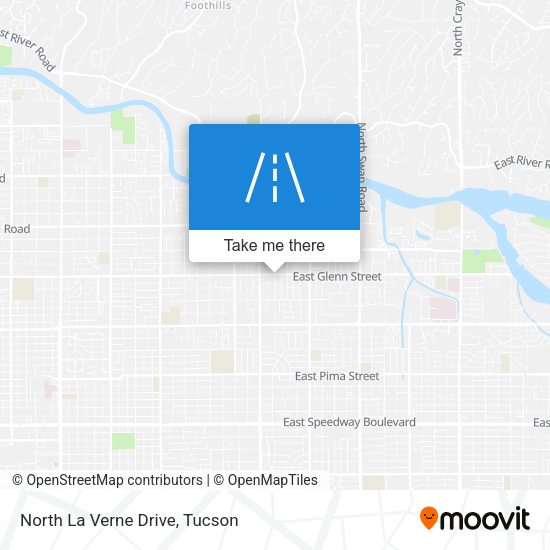 North La Verne Drive map