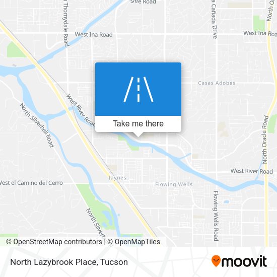 North Lazybrook Place map