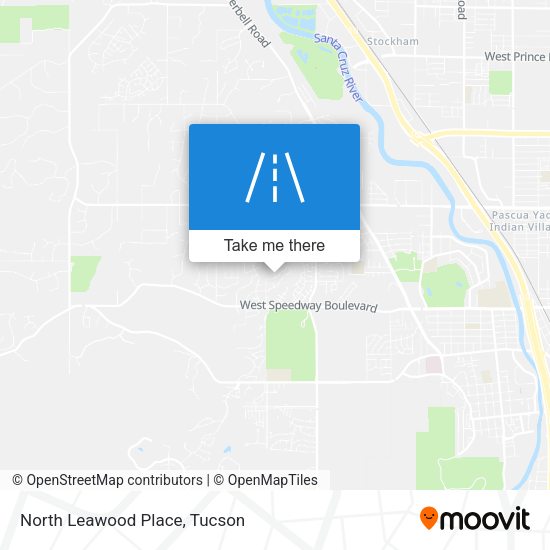 North Leawood Place map