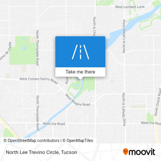 North Lee Trevino Circle map