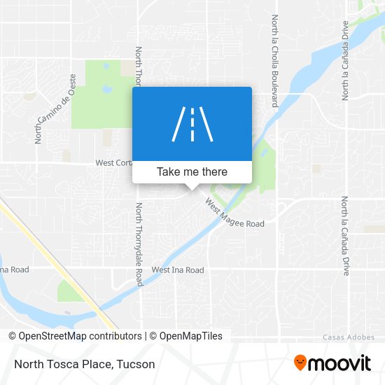 North Tosca Place map