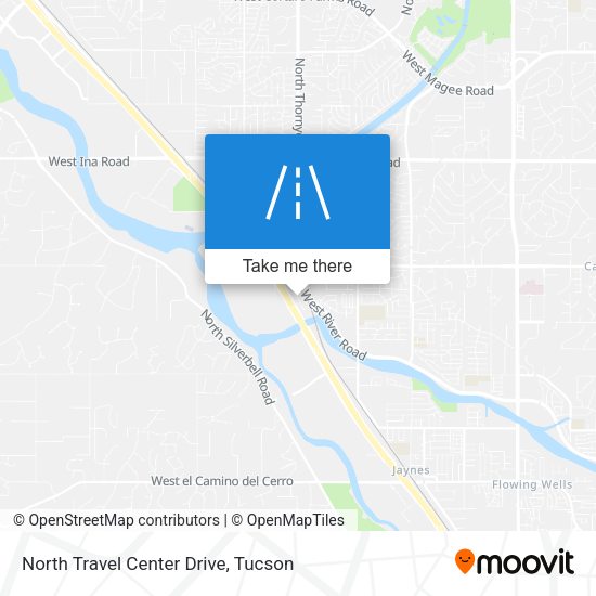 North Travel Center Drive map