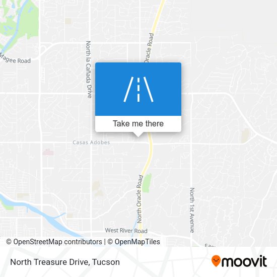 North Treasure Drive map