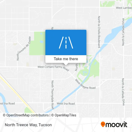 North Treece Way map