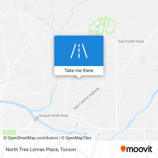 North Tres Lomas Place map