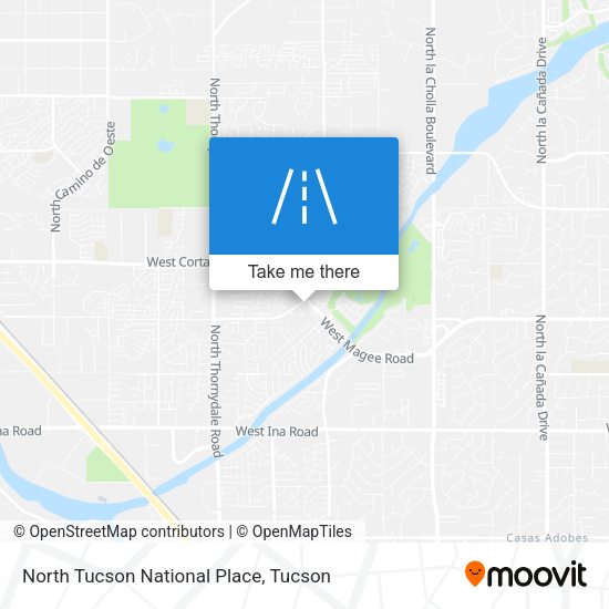 North Tucson National Place map