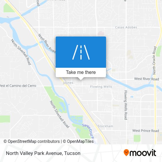 North Valley Park Avenue map