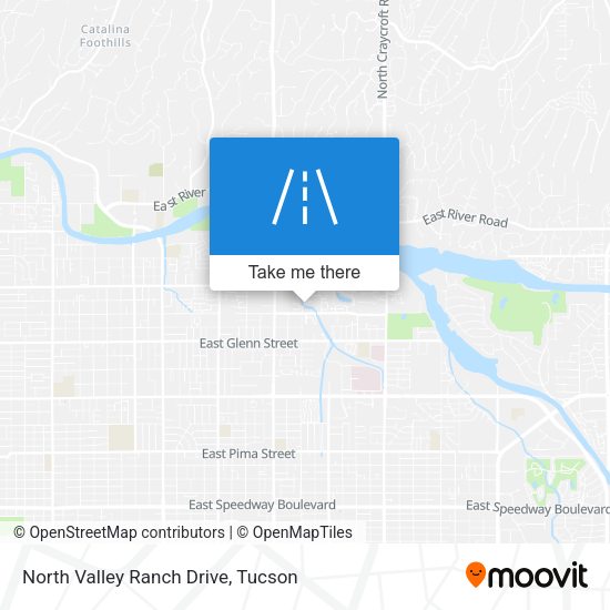 Mapa de North Valley Ranch Drive
