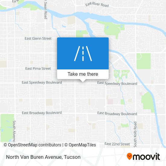 North Van Buren Avenue map