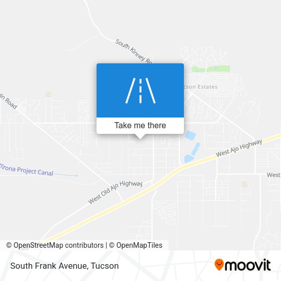 South Frank Avenue map