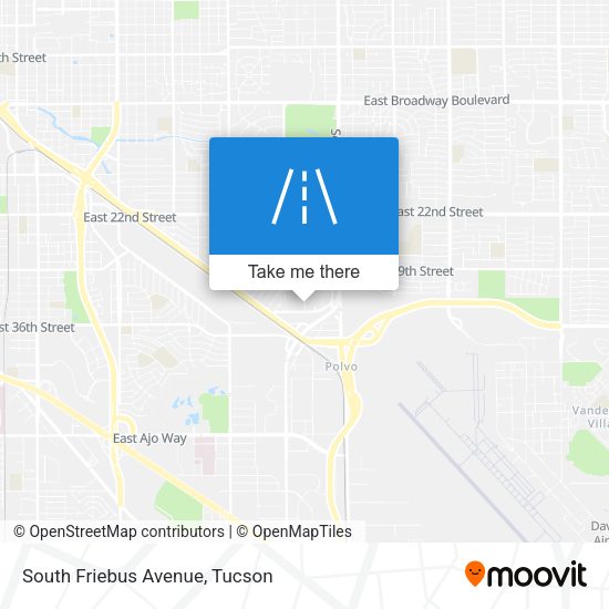 South Friebus Avenue map