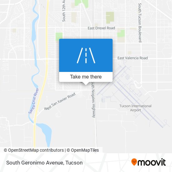 South Geronimo Avenue map