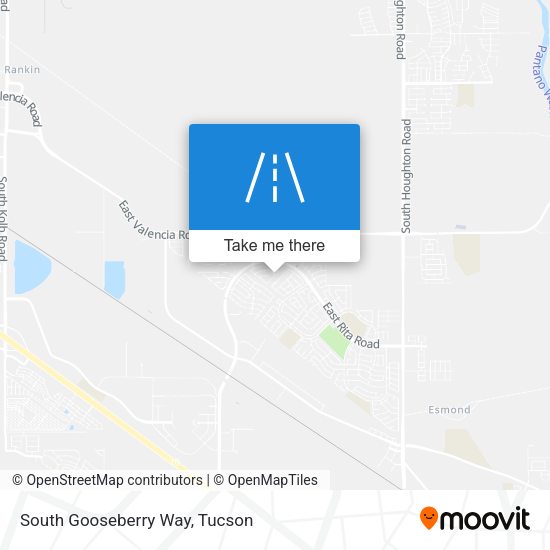 South Gooseberry Way map