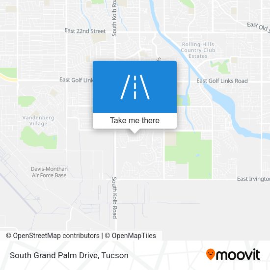South Grand Palm Drive map