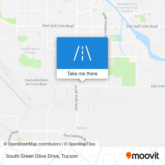 Mapa de South Green Olive Drive