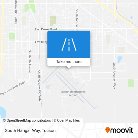 South Hangar Way map