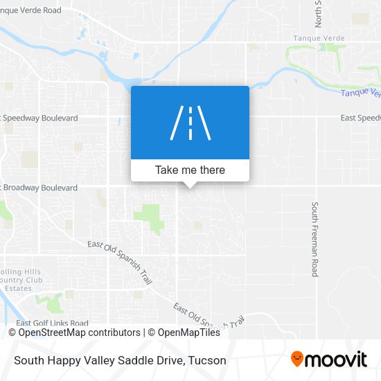 South Happy Valley Saddle Drive map