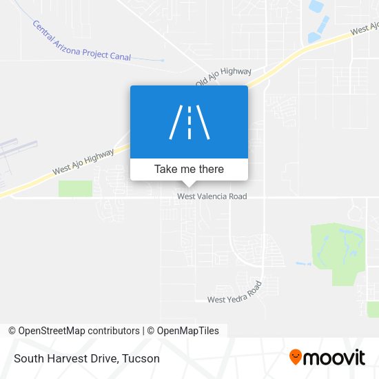 South Harvest Drive map