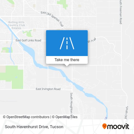 Mapa de South Havenhurst Drive