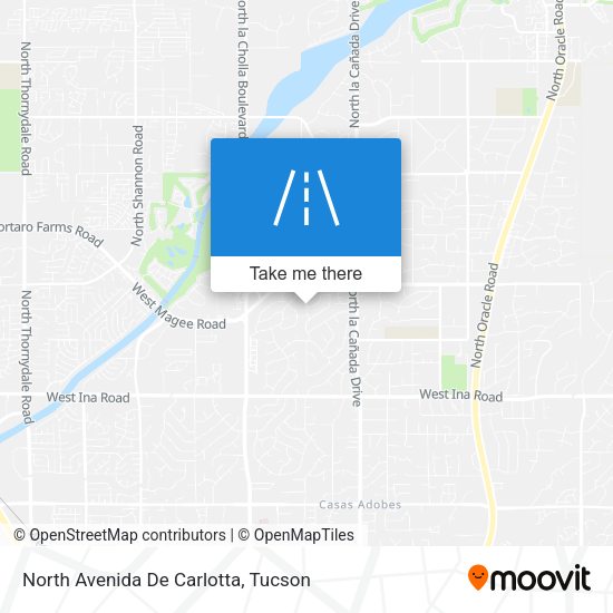 Mapa de North Avenida De Carlotta