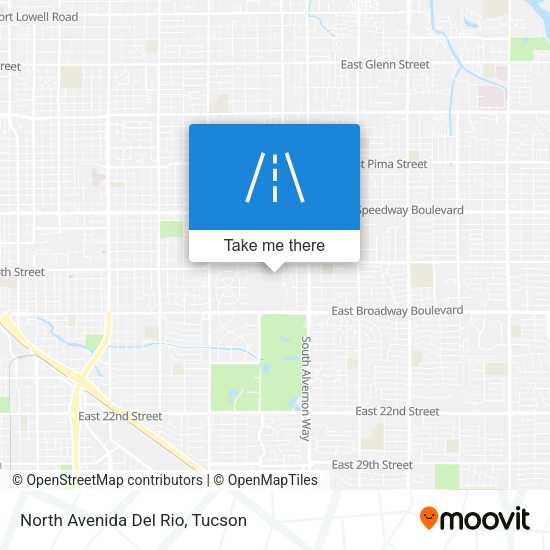 North Avenida Del Rio map