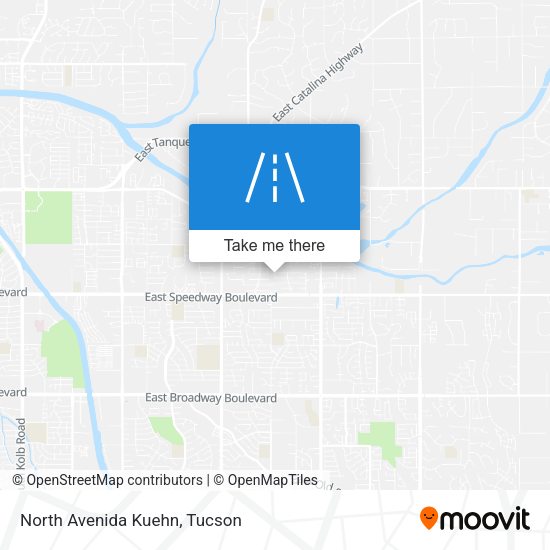 North Avenida Kuehn map