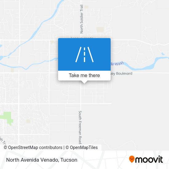 North Avenida Venado map