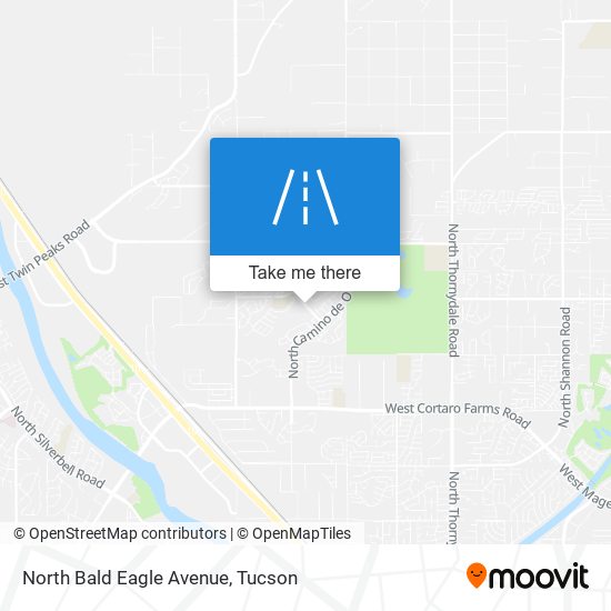 Mapa de North Bald Eagle Avenue