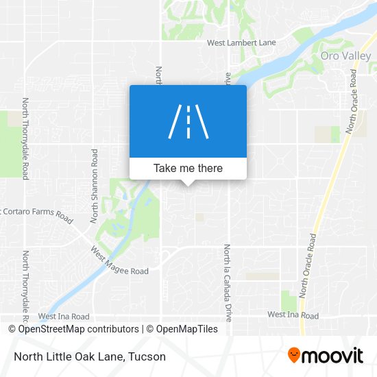North Little Oak Lane map