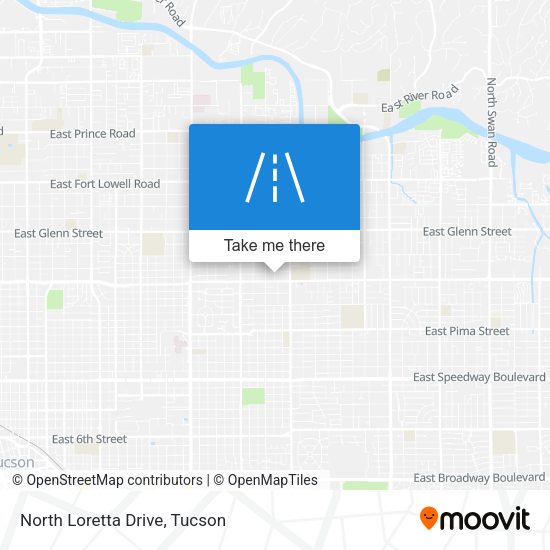 North Loretta Drive map