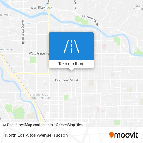 North Los Altos Avenue map