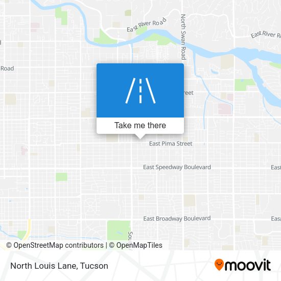 North Louis Lane map