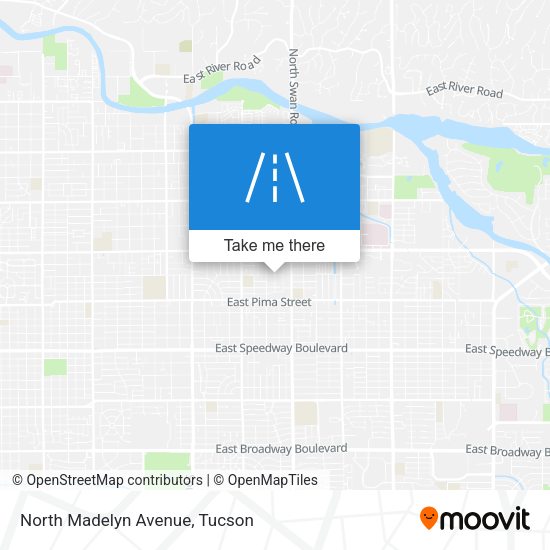 North Madelyn Avenue map