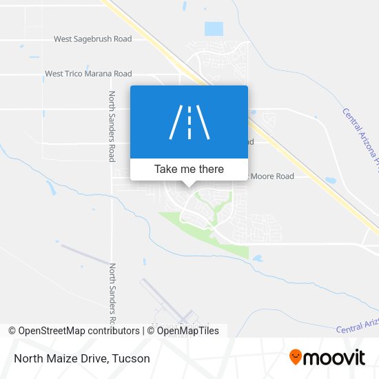 North Maize Drive map