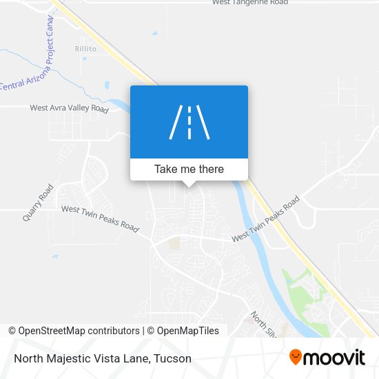 North Majestic Vista Lane map