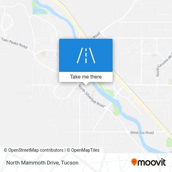 North Mammoth Drive map