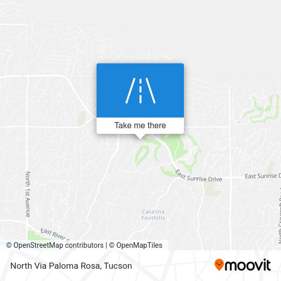 North Via Paloma Rosa map