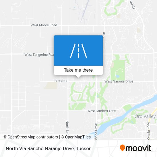 Mapa de North Via Rancho Naranjo Drive